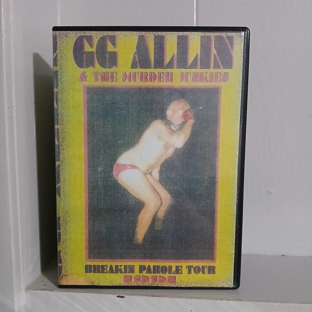 GG Allin & The Murder Junkies DVD Breakin Parole Tour 1991 Punk Rock Live Comp